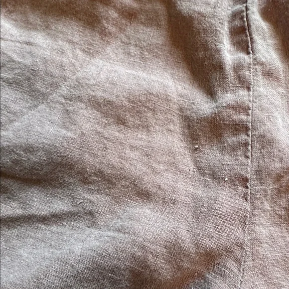 Sigrid Olsen Mauve Wide-Leg Linen-Blend Capris - Picture 4 of 6